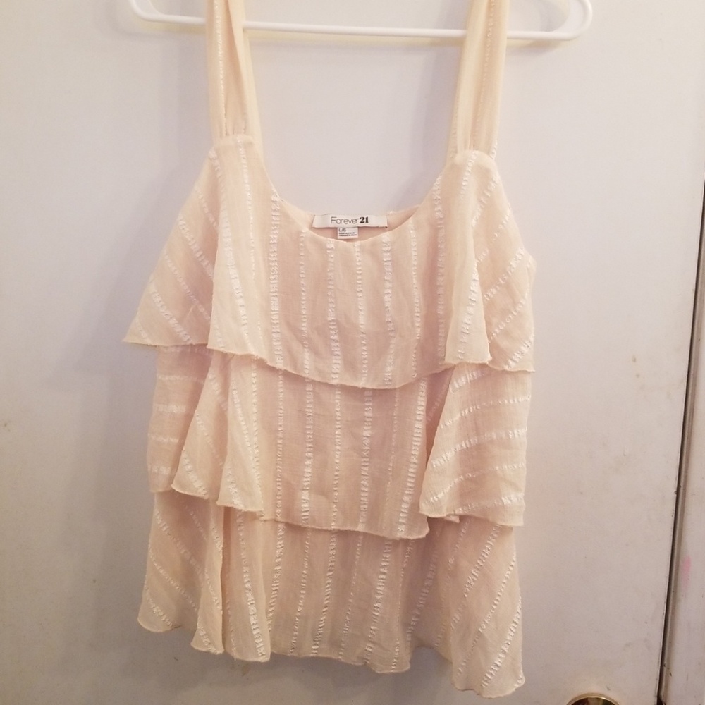 Forever 21 Ruffled Tank Top